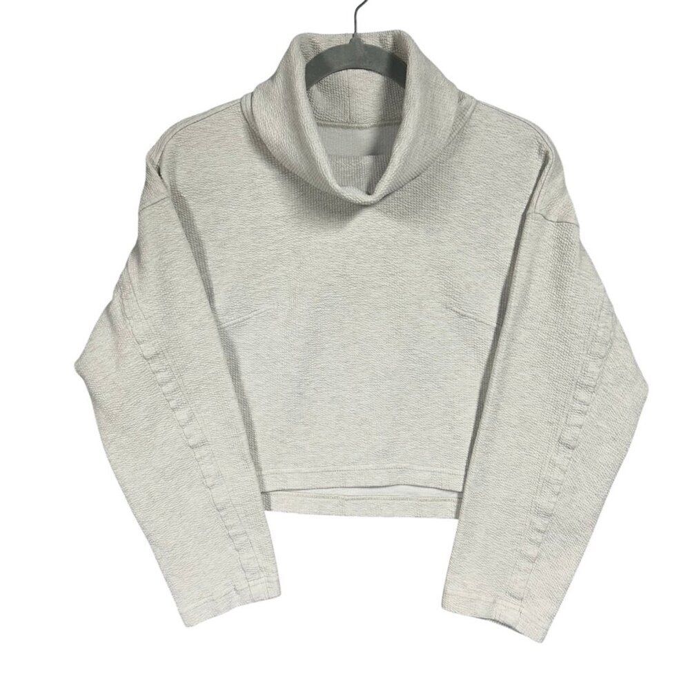 Lululemon Ribbed Funnel Neck Pullover Boxy Slouchy Sweater
